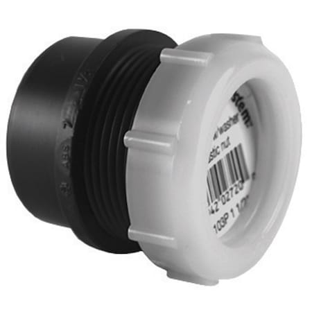 Charlotte Pipe And Foundry Charlotte Pipe 1-1/4 in. MPT X 1-1/2 in. D Spigot ABS Trap Adapter ABS00103P0600